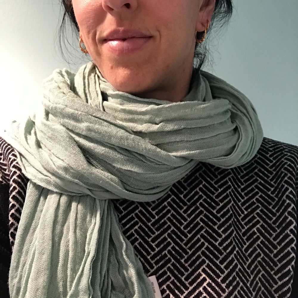 Love Quotes linen and viscose scarf